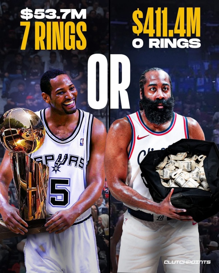 Horry：我愿意为Money Harden赚取4枚戒指 但我仍然喜欢赢得冠军的事实